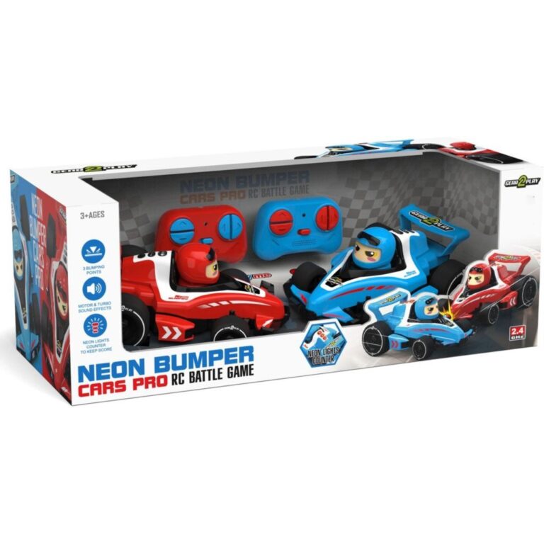 Gear2play RC Formule 1 Neon Bumper Cars + Licht en Geluid | Kopen bij Flickmyhouse