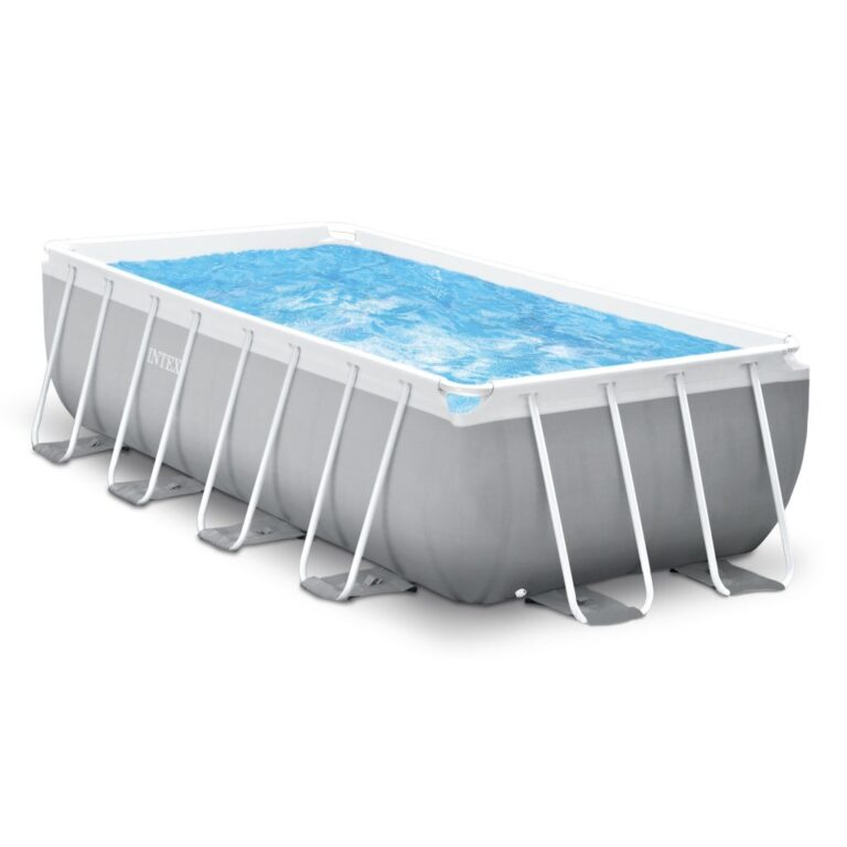 Intex 26792GN Prism Frame Zwembad 488x244x107 cm Grijs/Blauw | Kopen bij Flickmyhouse