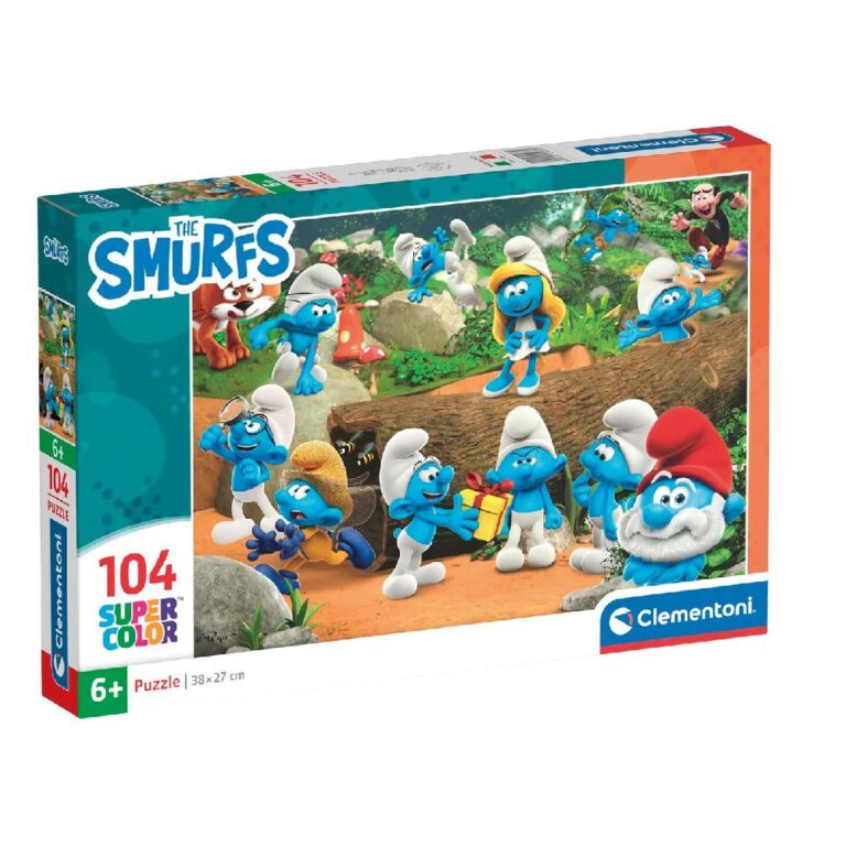 Clementoni Super Color Puzzel Smurfen 104 Stukjes | Kopen bij Flickmyhouse