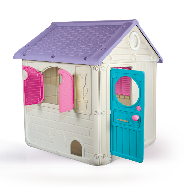 Dolu Speelhuis Roze/Wit/Blauw/Paars 122.5x110x104cm | Kopen bij Flickmyhouse