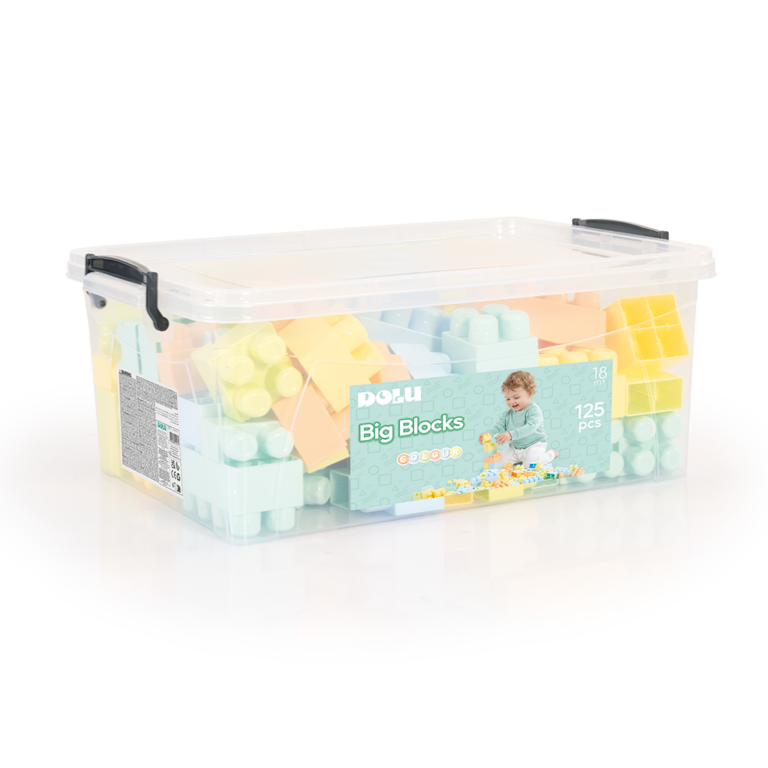 Dolu Grote Blokken in Plastic Doos 125Stuks | Kopen bij Flickmyhouse