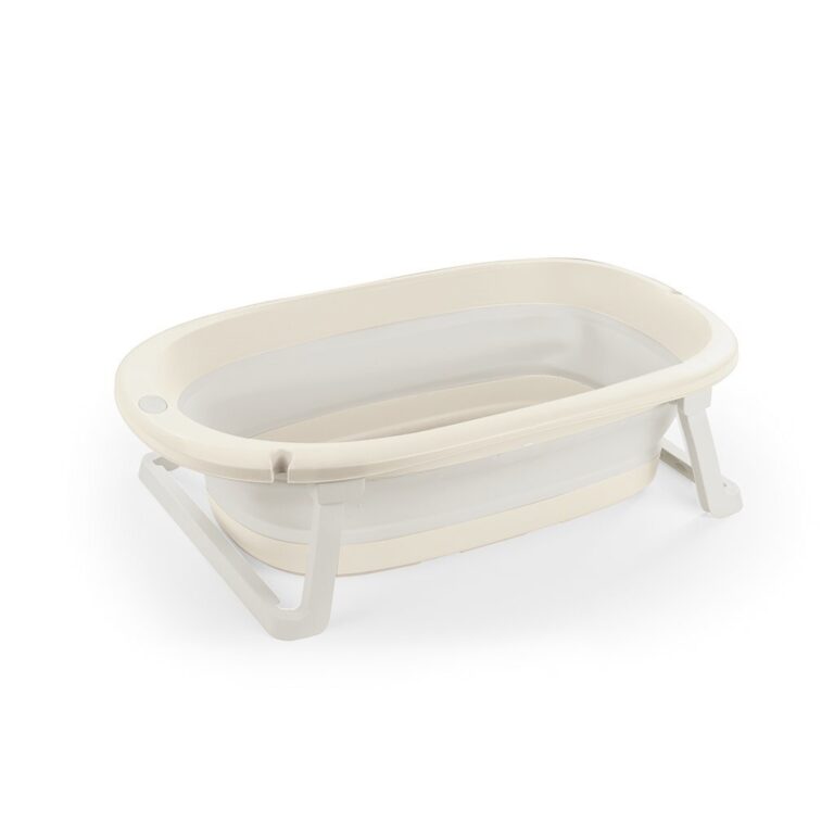 Dolu Baby Opvouwbaar Badje 75.5x46.5x20.5 cm Beige/Wit | Kopen bij Flickmyhouse