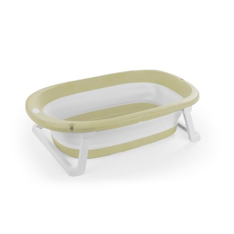 Dolu Baby Opvouwbaar Badje 75.5x46.5x20.5 cm Pastelgroen/Wit | Kopen bij Flickmyhouse