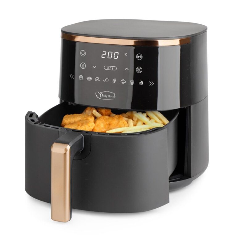 Daily Home Hetelucht Friteuse 4.2L Zwart/Goud | Kopen bij Flickmyhouse