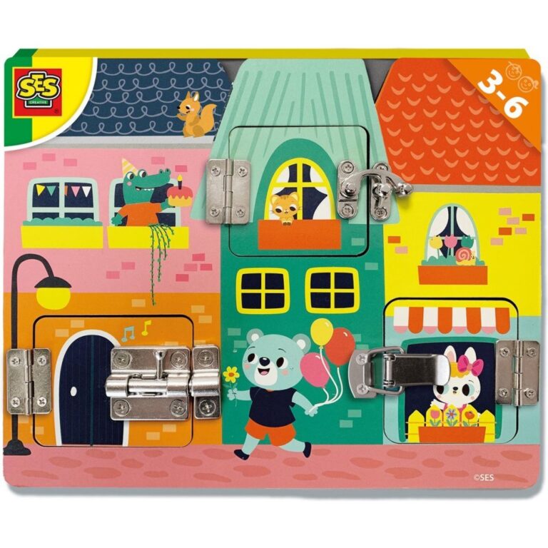 SES Creative Houten Puzzel met Slotjes | Kopen bij Flickmyhouse