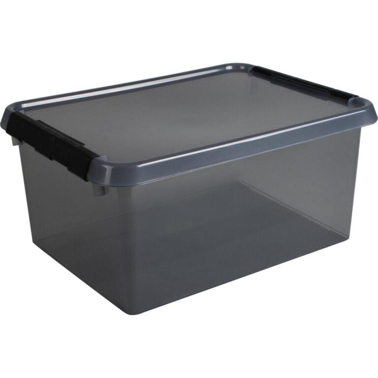 Sunware Comfort Line Opbergbox 15L 40x30x18 cm Transparant/Antraciet | Kopen bij Flickmyhouse