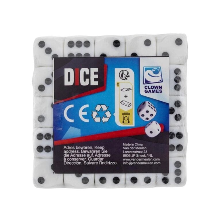 Clown Games Dobbelstenen 50 Stuks | Kopen bij Flickmyhouse