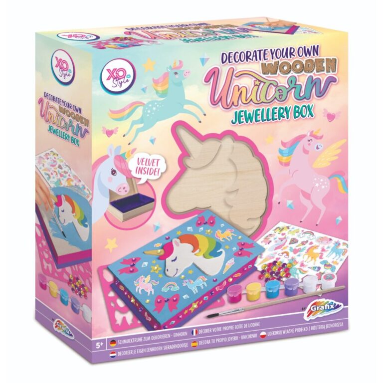 Grafix XO Style Eenhoorn Houten Juwelendoos Maken | Kopen bij Flickmyhouse