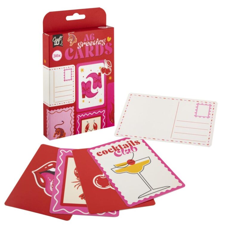 Craft ID A6 Wenskaarten 30 Stuks Rood | Kopen bij Flickmyhouse