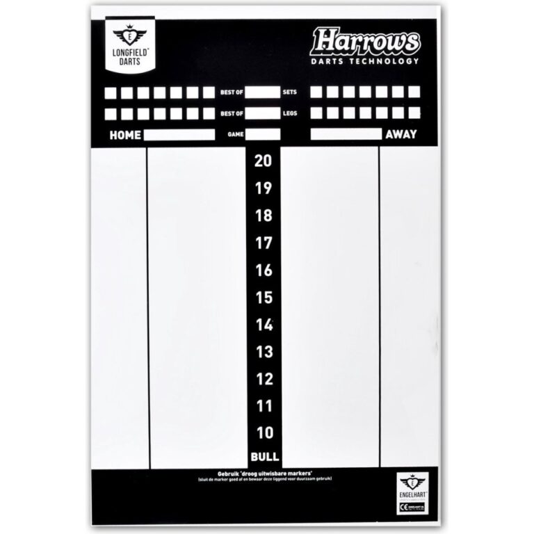 Longfield Harrows Dart Scorebord Whiteboard | Kopen bij Flickmyhouse