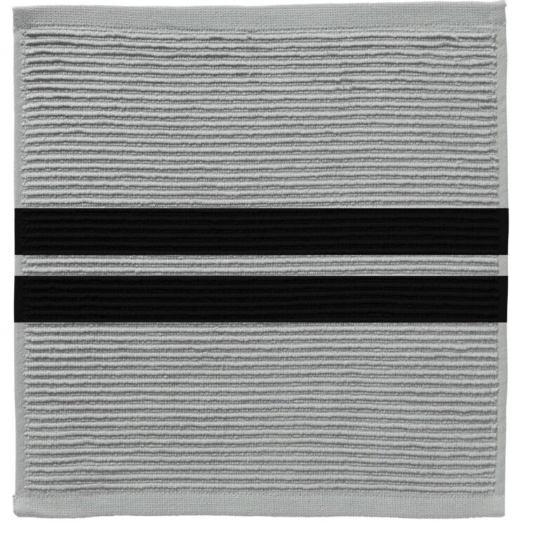 DDDDD Vaatdoeken 30x30 cm 3 Stuks Grijs/Zwart/Katoen | Kopen bij Flickmyhouse