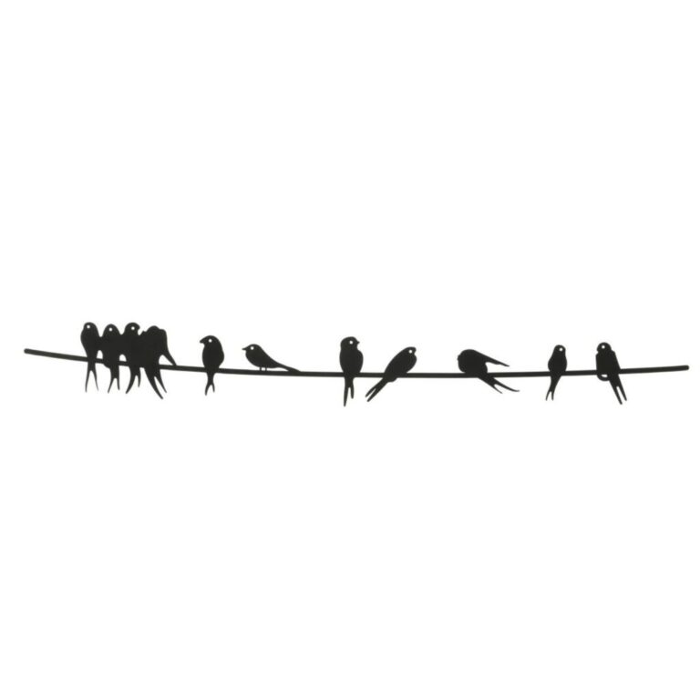 Metalen Muur Decoratie Vogels Zwart | Kopen bij Flickmyhouse