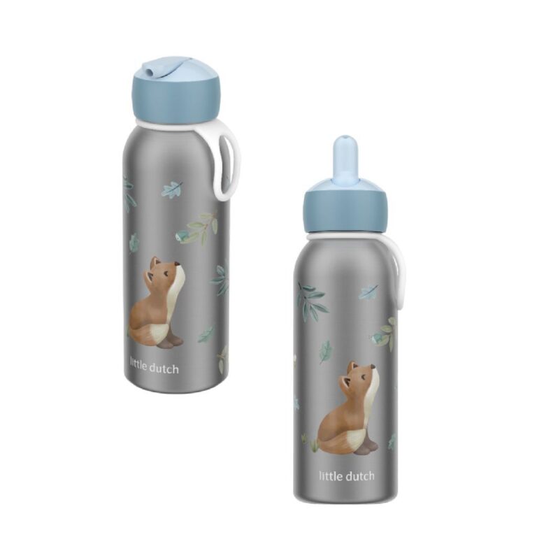 Mepal Isoleerfles Flip Little Dutch Forest Friends 350 ml RVS/Blauw | Kopen bij Flickmyhouse